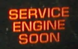 1. A malfunction indicator lamp service engine soon