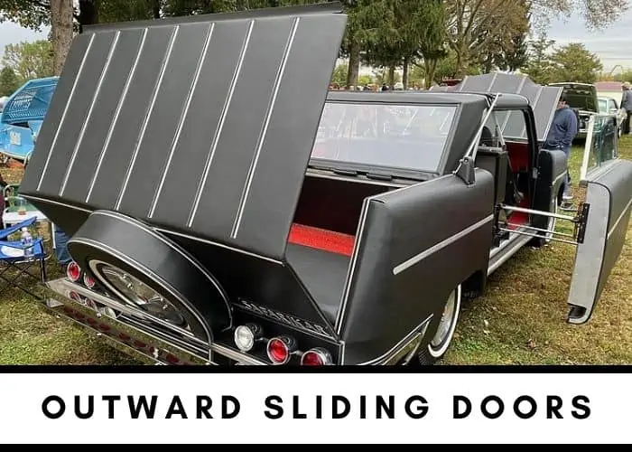 12. Outward sliding doors