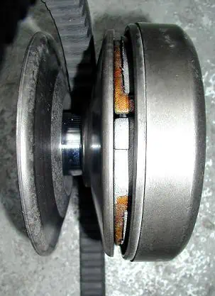 2. A continuously variable transmission CVT drive belt 1
