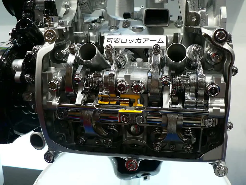 2. Variable valve timing system on SOHC 4 valve per cylinder