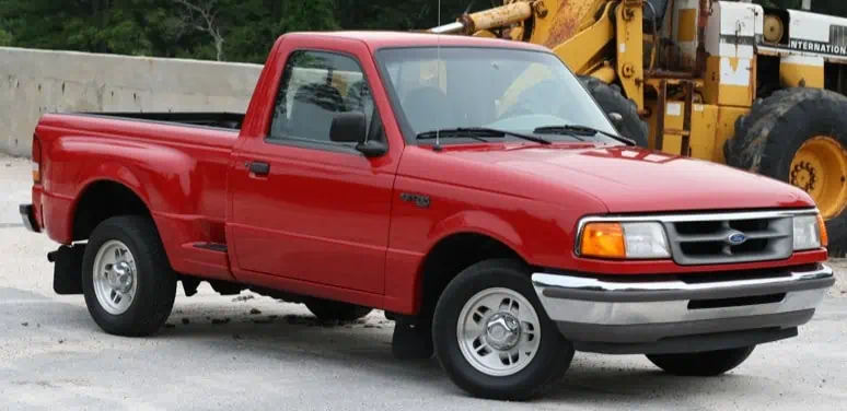 2. Vermillion Red Ford Ranger