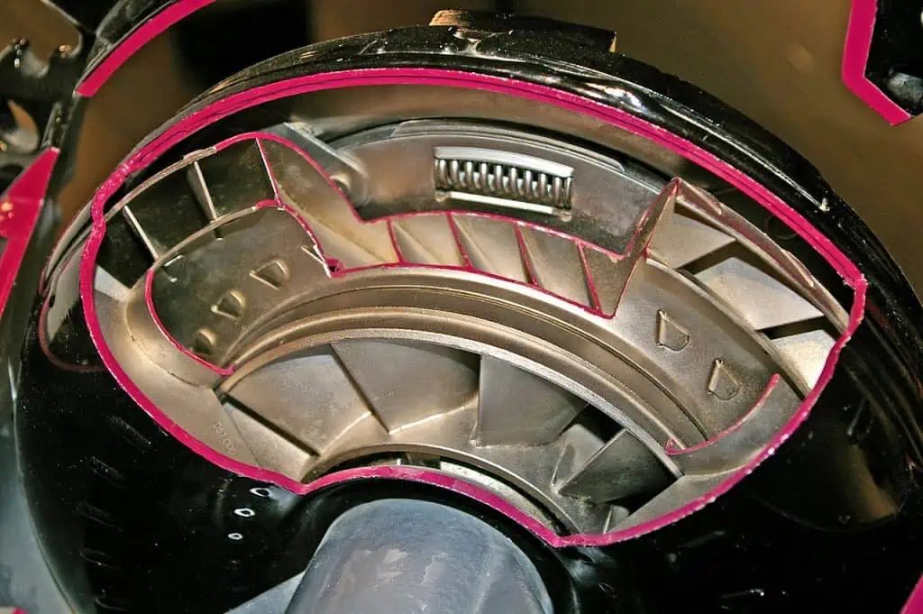 3. A torque converters cutaway view