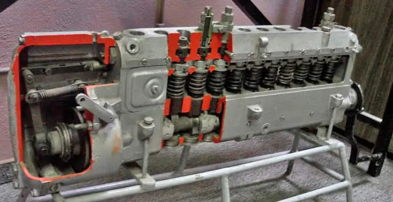 3. Injection pump for a 12 cylinder diesel engine