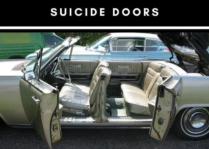 3. Suicide doors