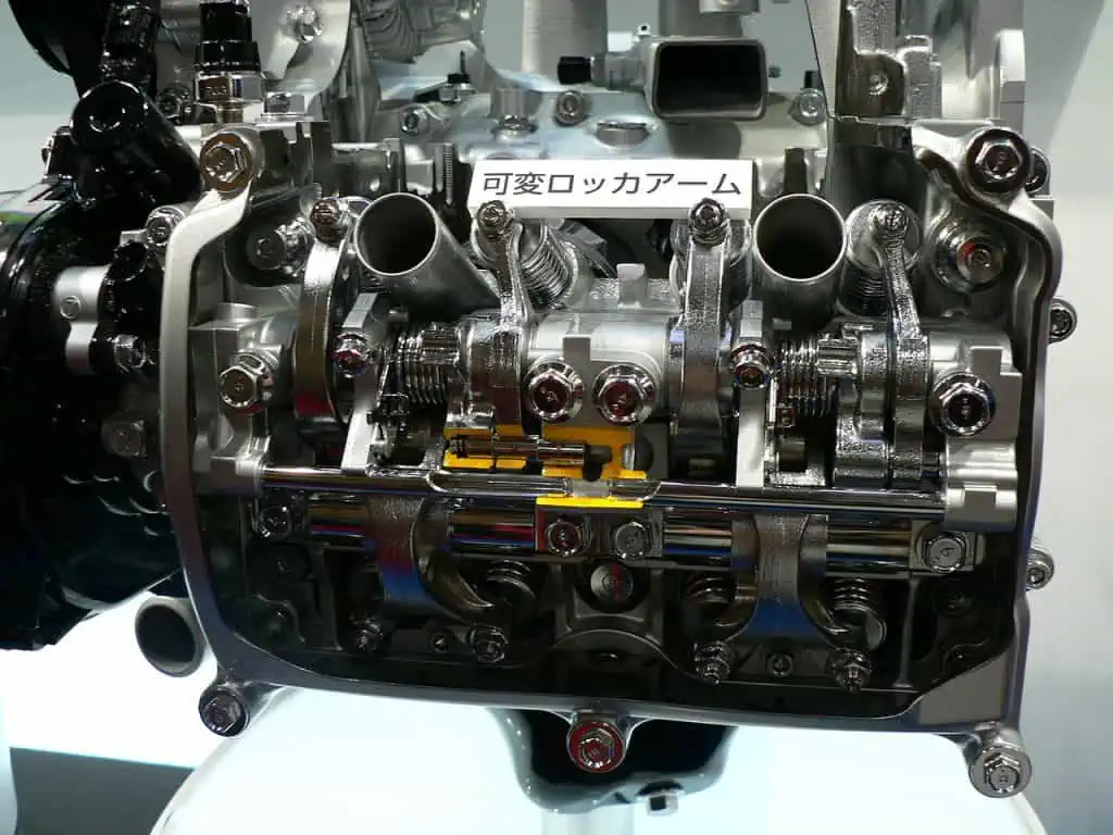 3. The variable valve timing system