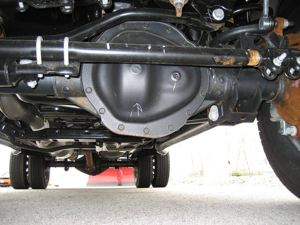 4. A RAM 3500 rear differential