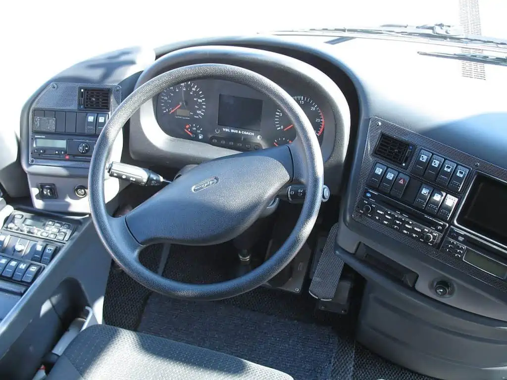 4. A car steering wheel