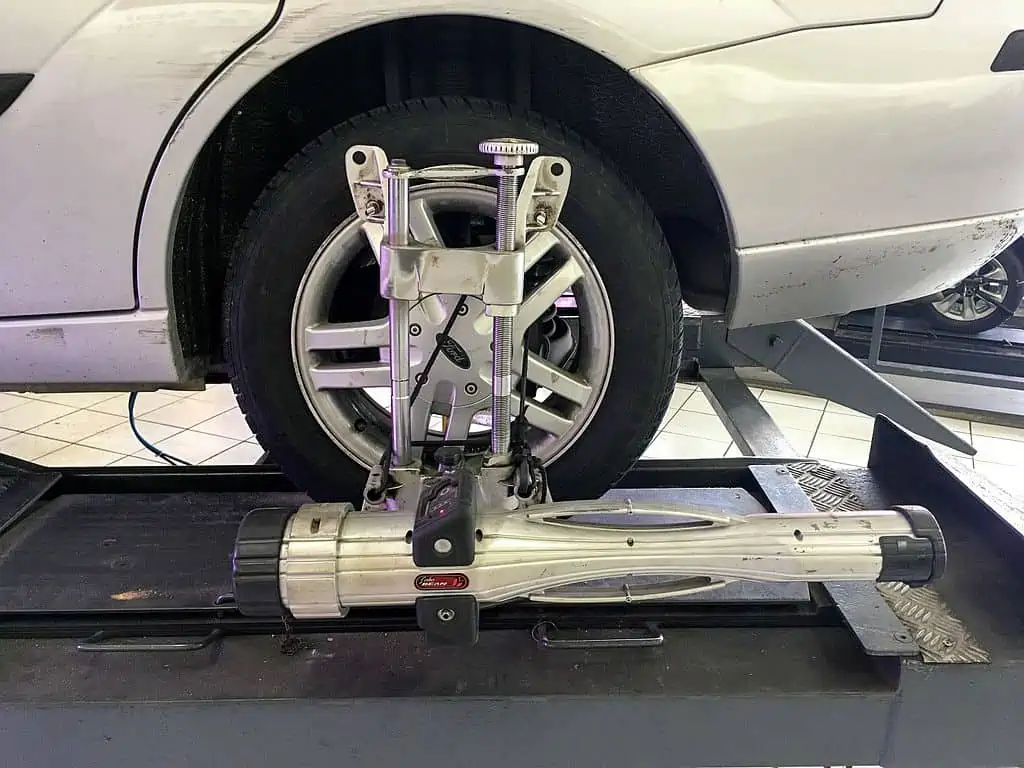 4. Wheel alignment of a Ford Focus