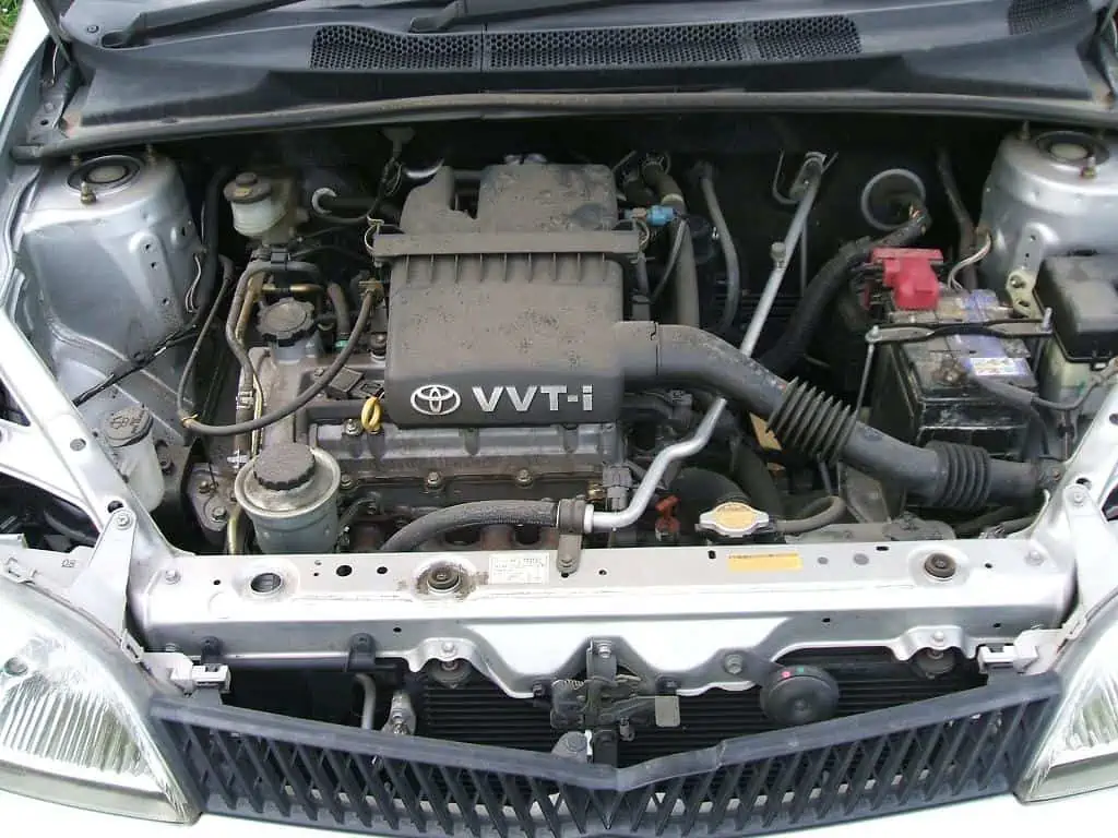 5 The position of a car engine in the engine bay
