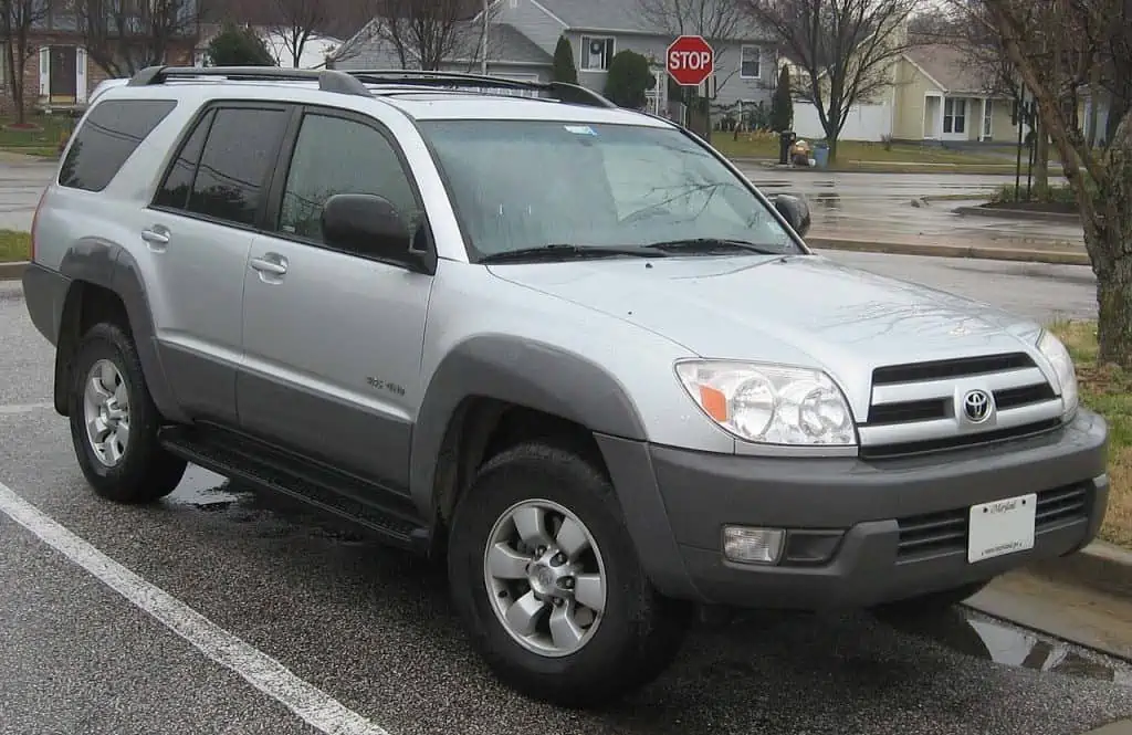 5. 2003 to 2005 Toyota 4Runner