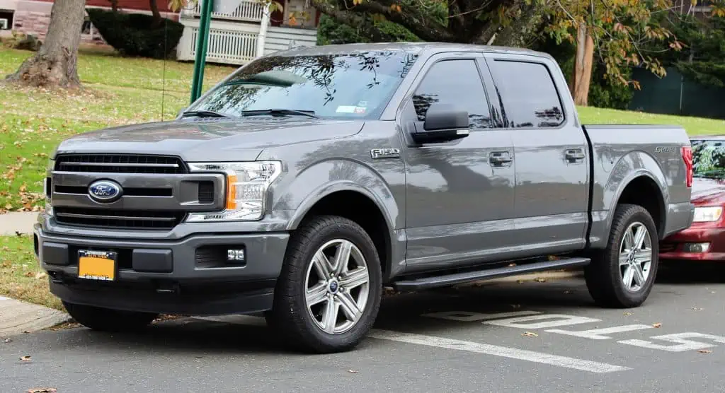 5. A 2018 Ford F 150 XLT power stroke diesel engine