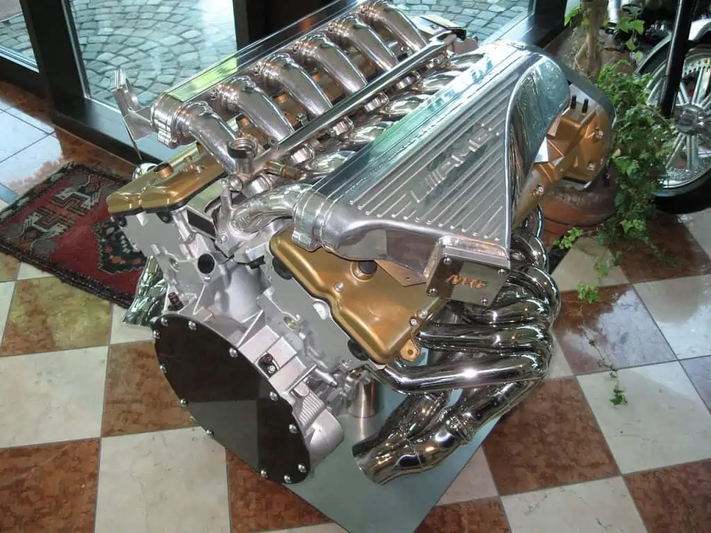 5. AMG Mercedes 12 cylinder engine