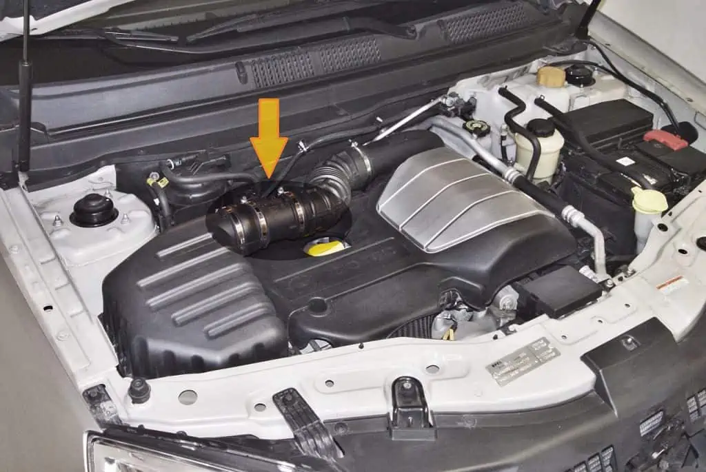 5. MAF sensor in an automotive diesel engine