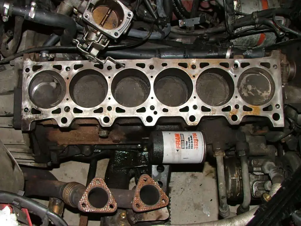 5. The engine cylinder heads