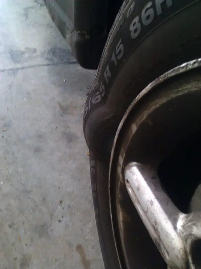 5. Tire bubbles can eventialy become avenues for a slow tire leak