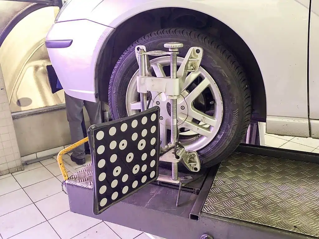 5. Wheel alignment of a Ford Focus