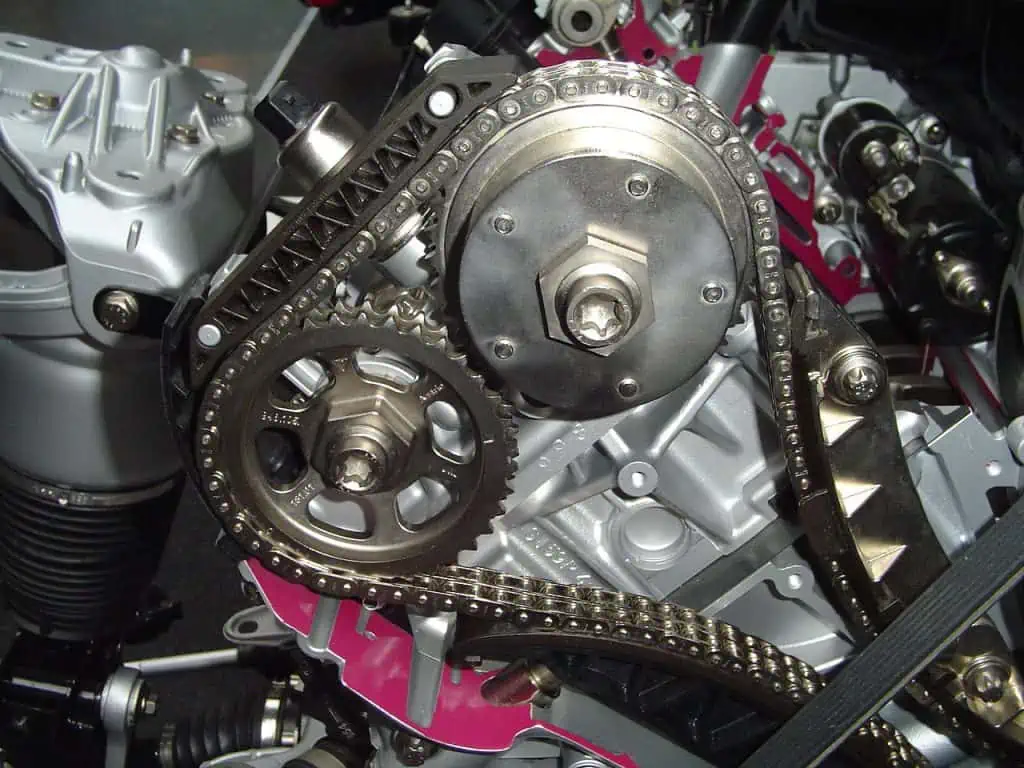 6. An engines timing chain