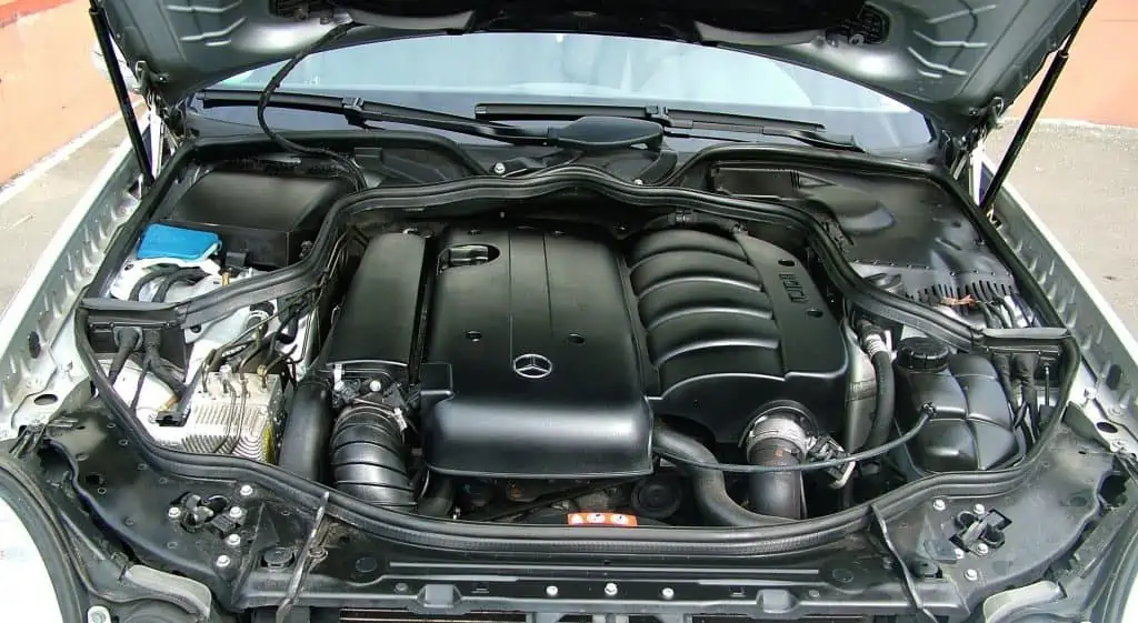 6. Automobile Engine Compartment Mercedes engine