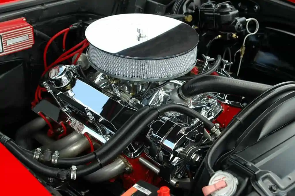 6. Black and White Round Car Air Filter
