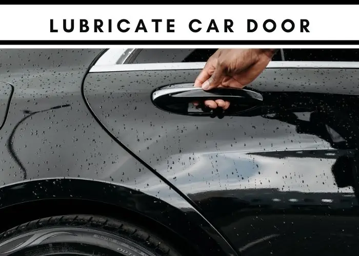 6. Lubricate car door