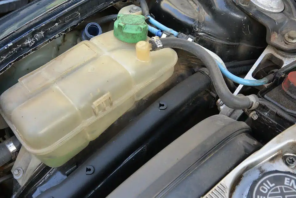 7. A cars coolant reservoir tank