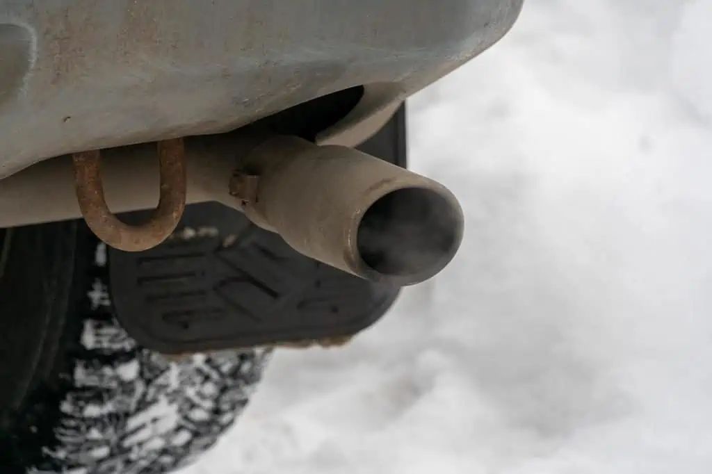 7. Car Exhaust Pipe Winter Snow nature automobile