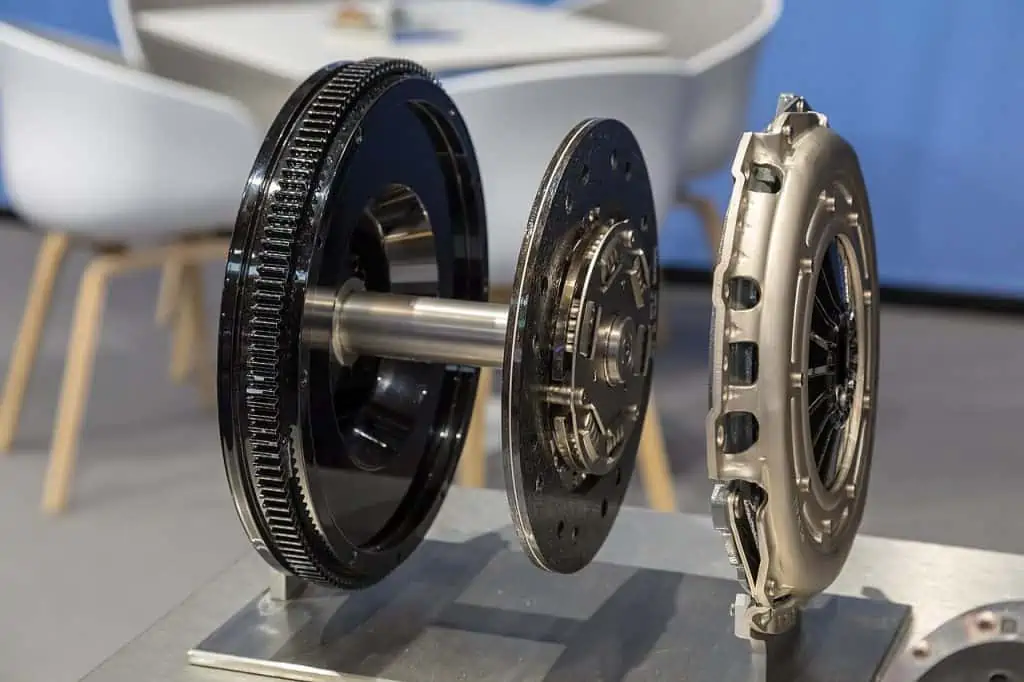 7. Exploded view of a flywheel friction disk and clutch kit