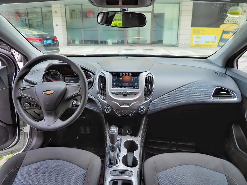 7. Interior of a Chevrolet Cruze