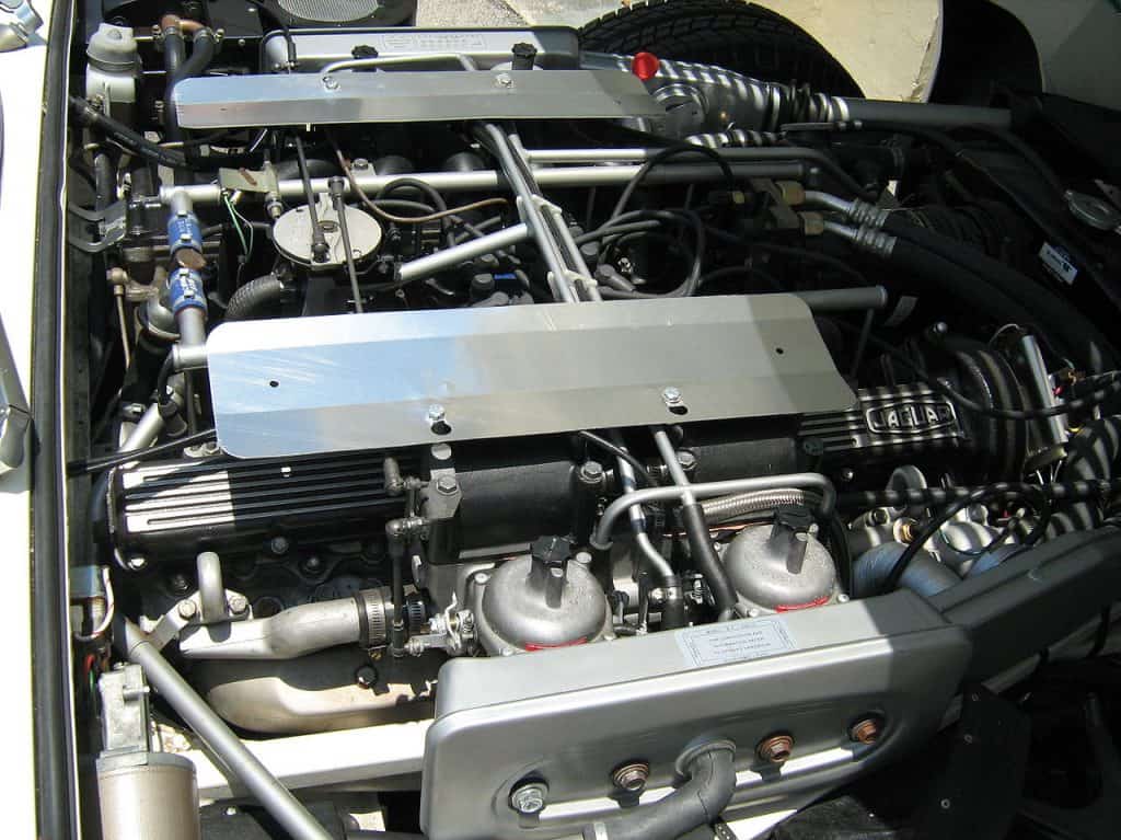 7. Jaguar V12 engine