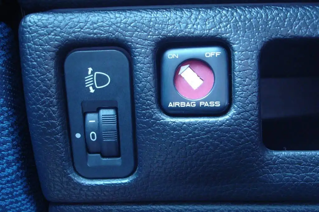 7. Some cars provide the option to turn off the passenger airbag