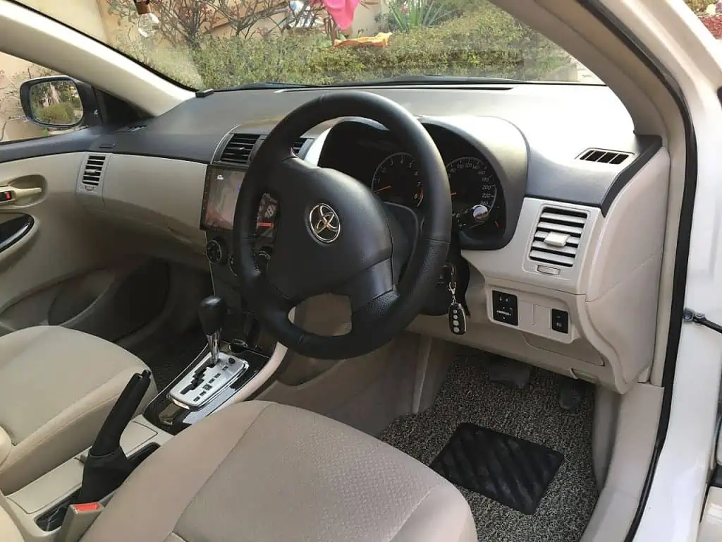 7. Toyota Corolla interior