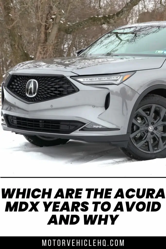 8. Acura MDX Years to Avoid 1