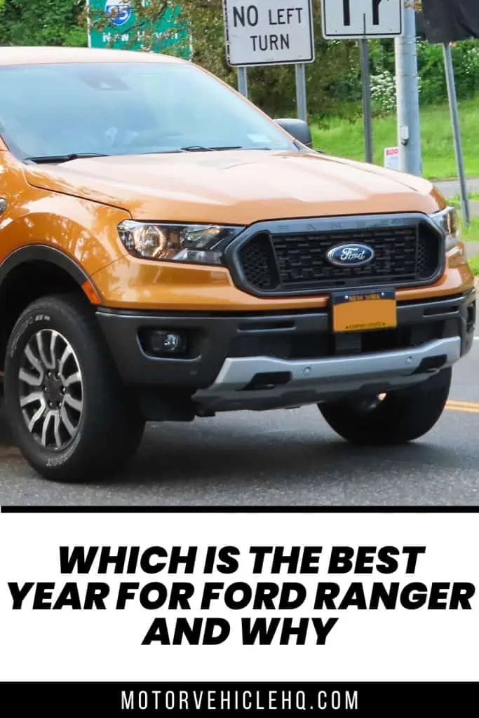 8. Best Year for Ford Ranger