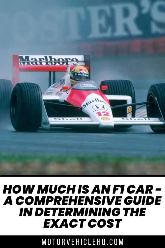 8. How Much Is an F1 Car