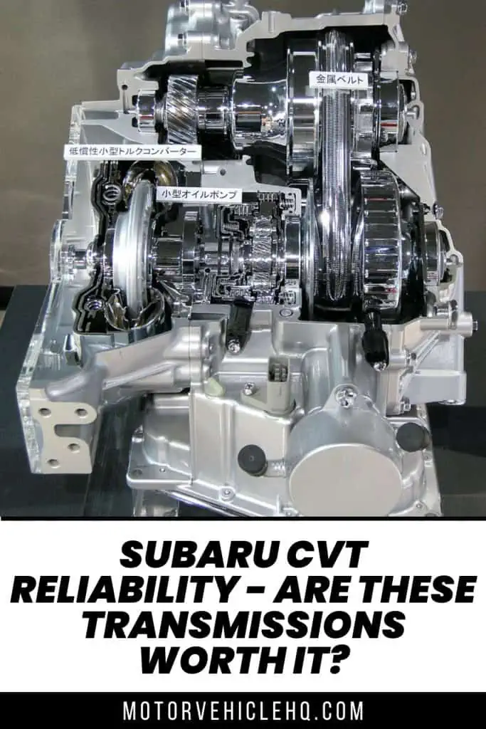 8. Subaru CVT Reliability