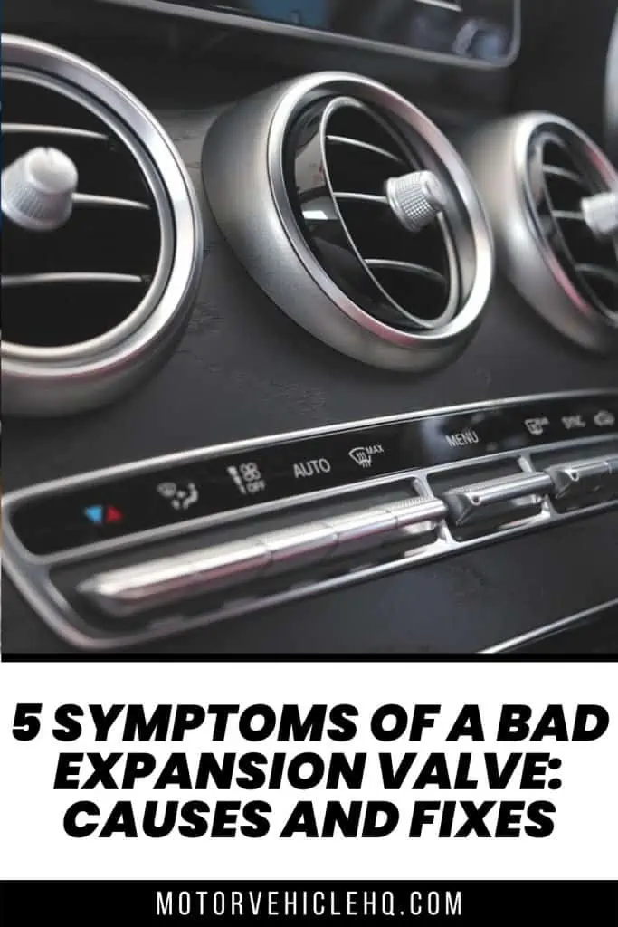 8. Symptoms of a Bad Expansion Valve