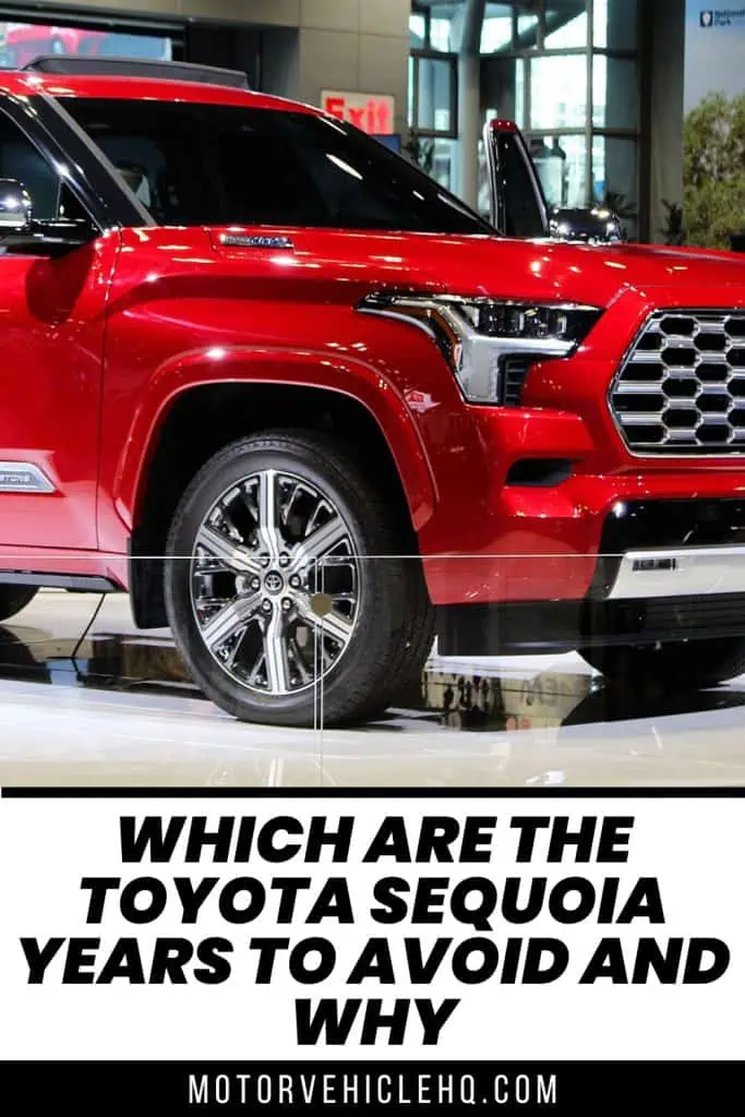 8. Toyota Sequoia Years to Avoid