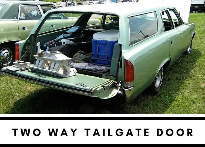 8. Two way tailgate door