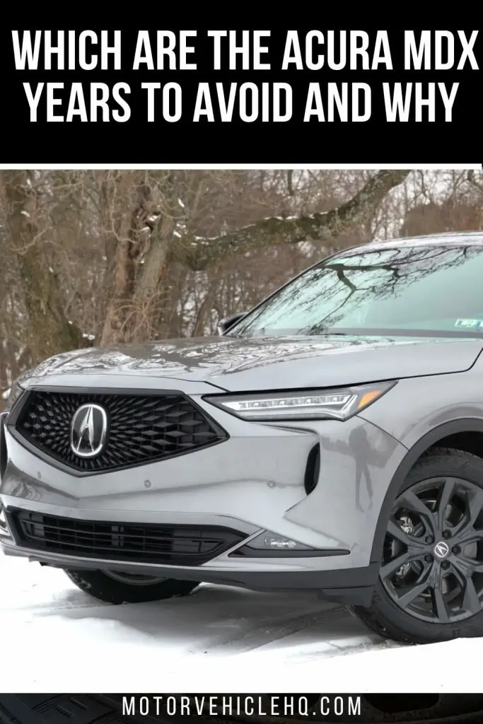 9. Acura MDX Years to Avoid 1