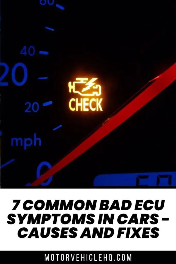 9. Bad ECU Symptoms