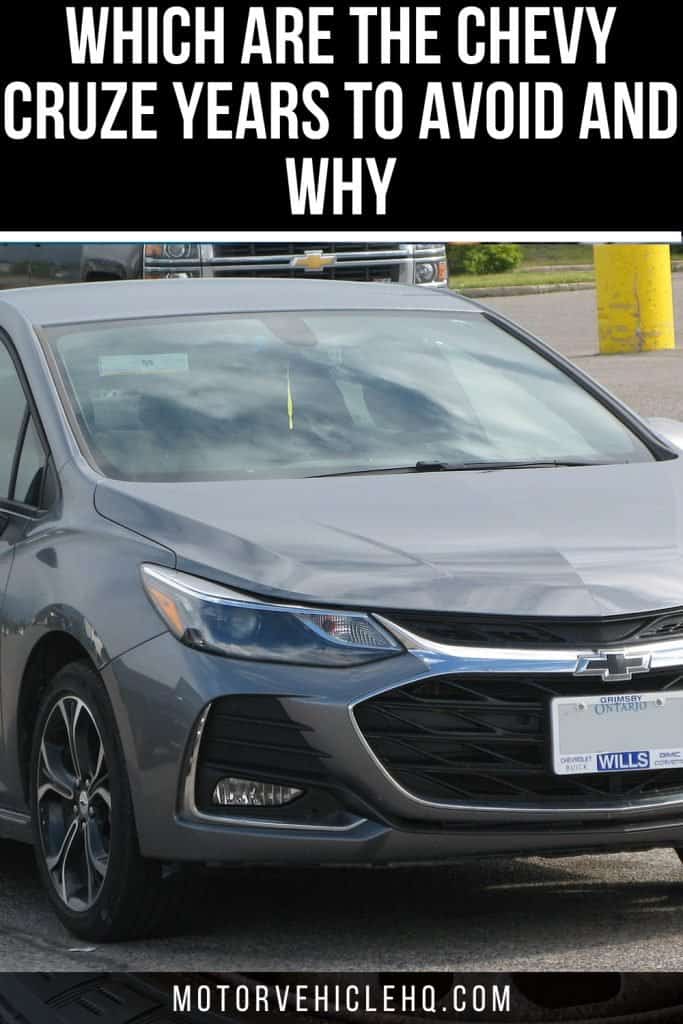 9. Chevy Cruze Years to Avoid