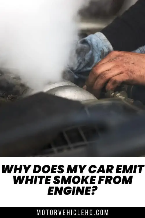 car emit white smoke from engine