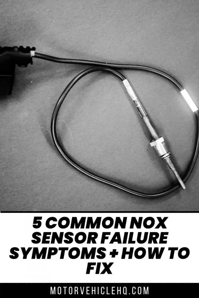 nox sensor failure symptoms